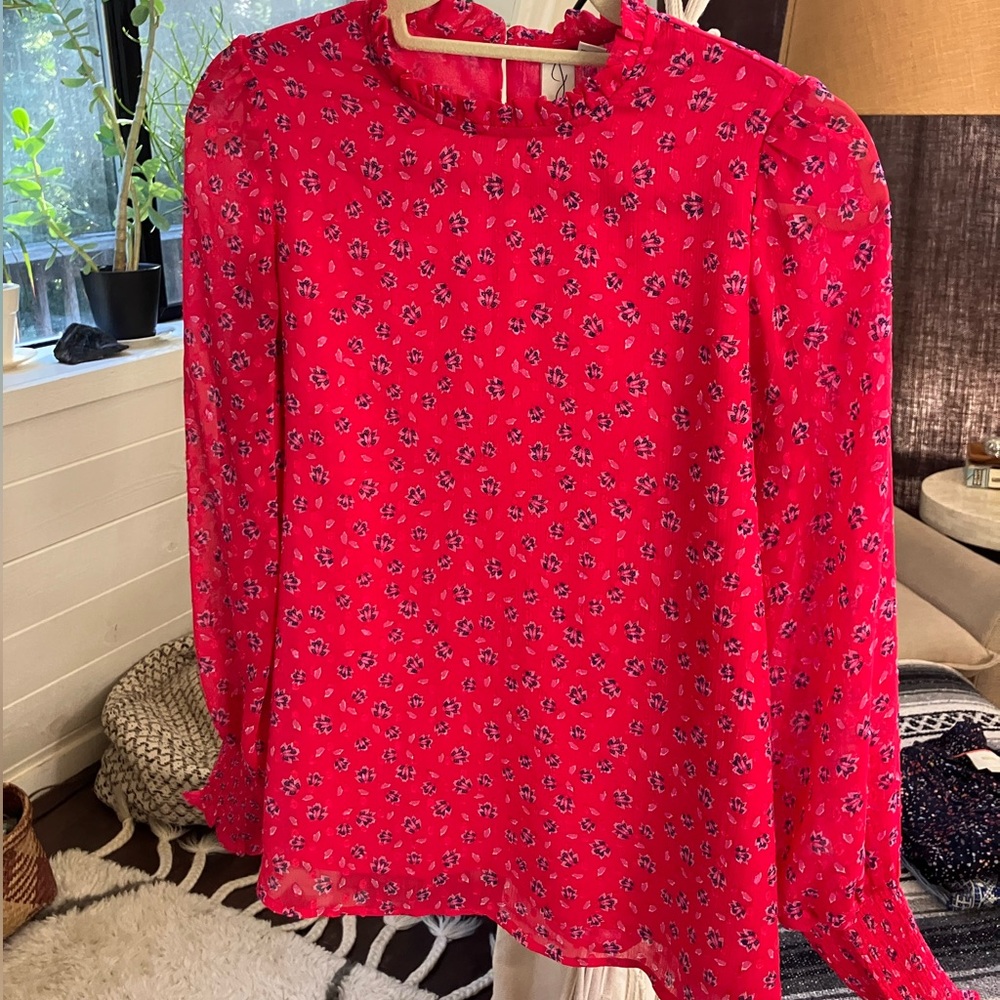 Joie Pink Floral Blouse